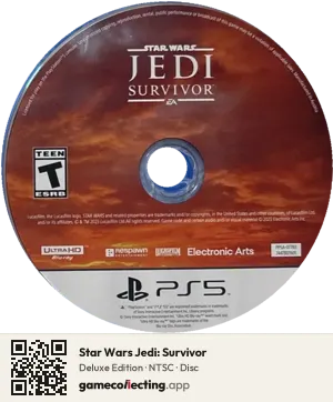 Star Wars Jedi: Survivor PlayStation 5, NTSC disc