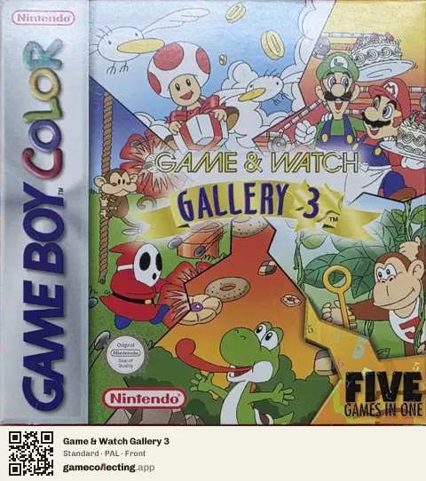 Game & Watch Gallery 3 Game Boy Color, PAL box front