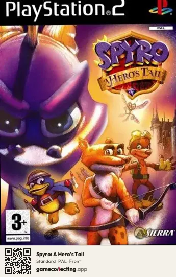 Spyro: A Hero's Tail PlayStation 2, PAL box front