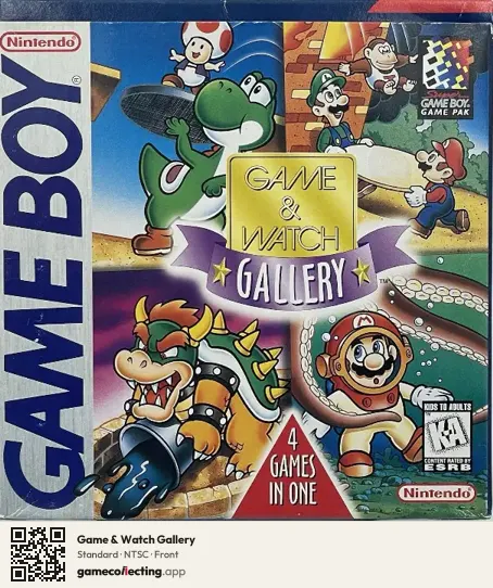 Game & Watch Gallery Game Boy, NTSC box front