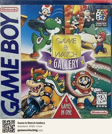 Game & Watch Gallery Game Boy, NTSC box front