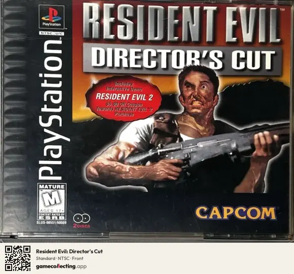 Resident Evil: Director's Cut PlayStation, NTSC box front
