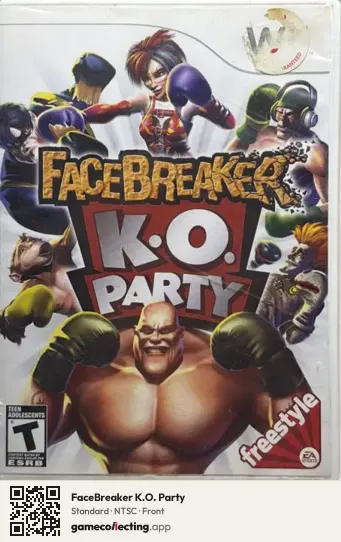 FaceBreaker K.O. Party Nintendo Wii, NTSC box front