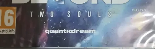 Beyond: Two Souls, the PEGI square on its front