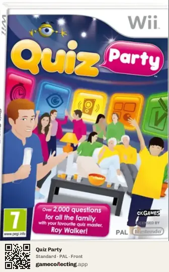 Quiz Party Nintendo Wii, PAL box front