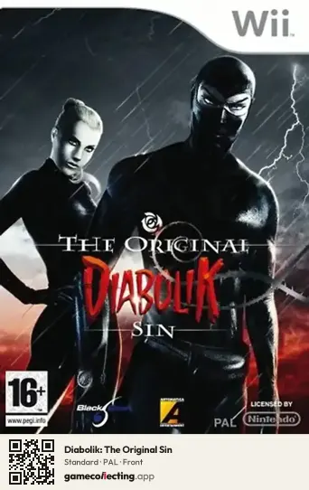 Diabolik: The Original Sin Nintendo Wii, PAL box front