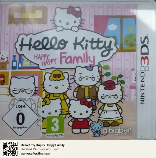 Hello Kitty Happy Happy Family Nintendo 3DS, Germany box front