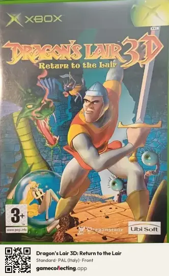 Dragon's Lair 3D: Return to the Lair Xbox, Italy box front
