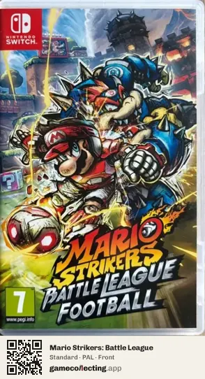 Mario Strikers: Battle League Nintendo Switch, PAL box front