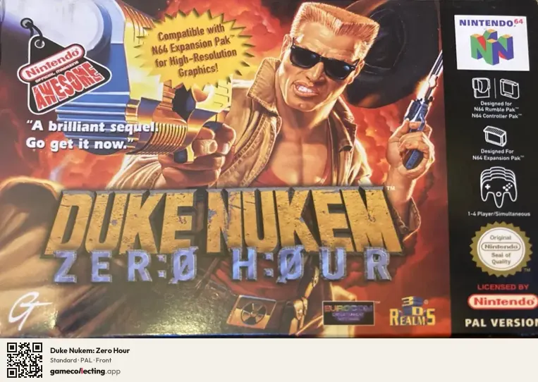 Duke Nukem: Zero Hour Nintendo 64, PAL box front