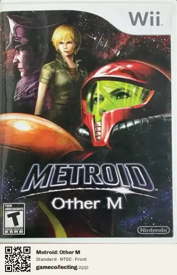 Metroid: Other M Nintendo Wii, NTSC box front
