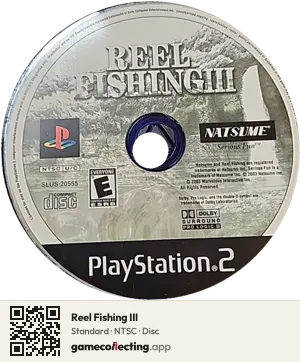 Reel Fishing III PlayStation 2, NTSC disc