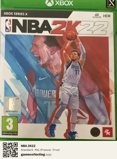 NBA 2K22 Xbox Series X, France box front