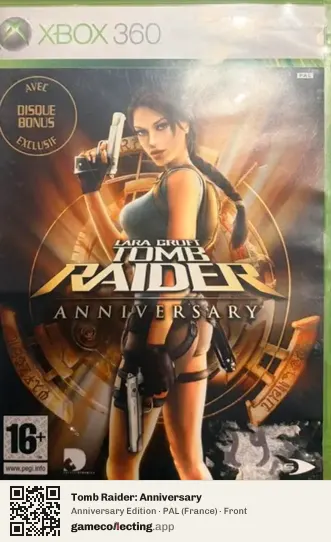 Tomb Raider: Anniversary Xbox 360, France box front