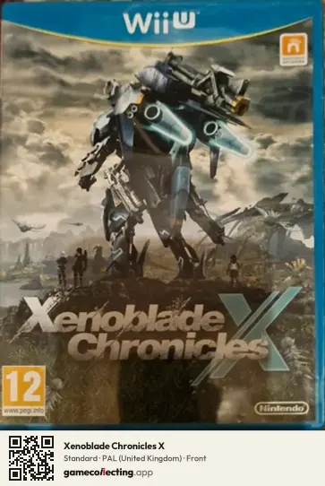 Xenoblade Chronicles X Nintendo Wii U, United Kingdom box front