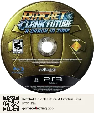 Ratchet & Clank Future: A Crack in Time PlayStation 3, NTSC disc