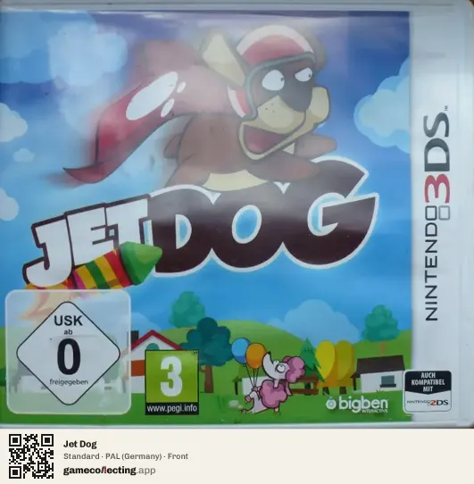 Jet Dog Nintendo 3DS, Germany box front