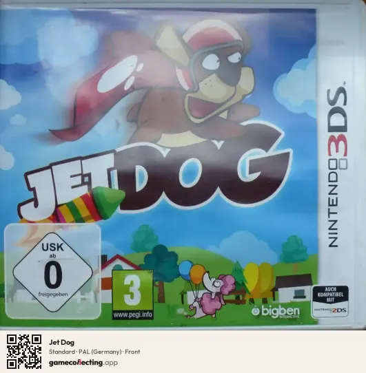 Jet Dog Nintendo 3DS, Germany box front
