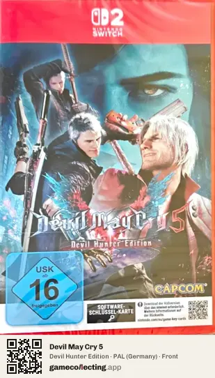 Devil May Cry 5 Nintendo Switch 2, Germany box front