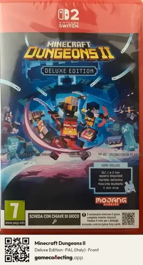 Minecraft Dungeons II Nintendo Switch 2, Italy box front
