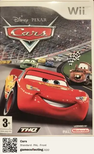 Cars Nintendo Wii, PAL box front