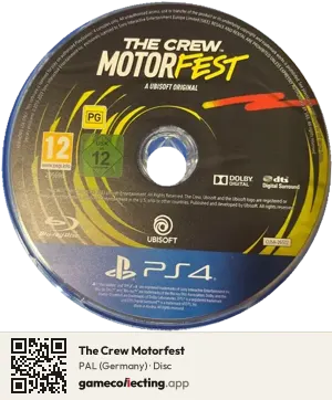 The Crew Motorfest PlayStation 4, PAL disc