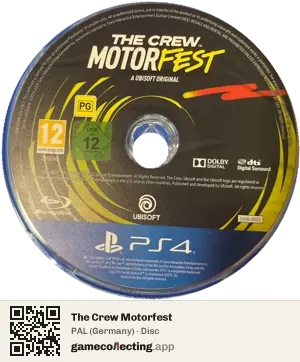 The Crew Motorfest PlayStation 4, PAL disc
