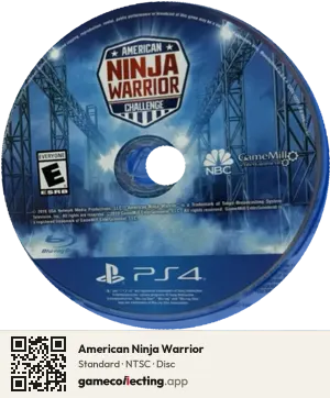 American Ninja Warrior PlayStation 4, NTSC disc
