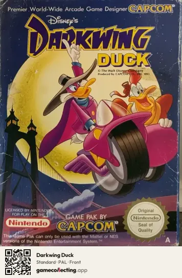 Darkwing Duck Nintendo Entertainment System, PAL box front