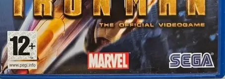 Iron Man, the PEGI square on its front