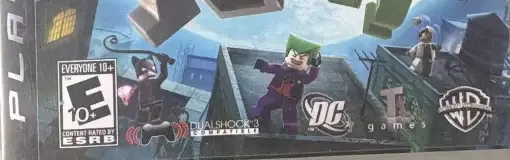 LEGO Batman: The Videogame, the ESRB box on its front