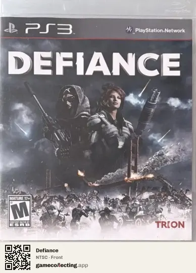 Defiance PlayStation 3, NTSC box front