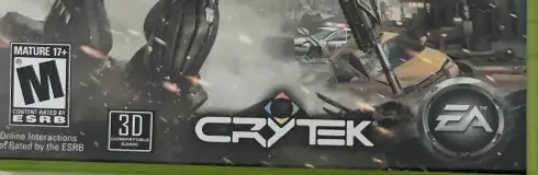 Crysis 2, the ESRB box on its front