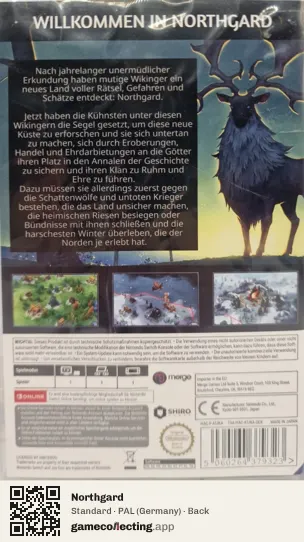 Northgard Nintendo Switch, Germany box back