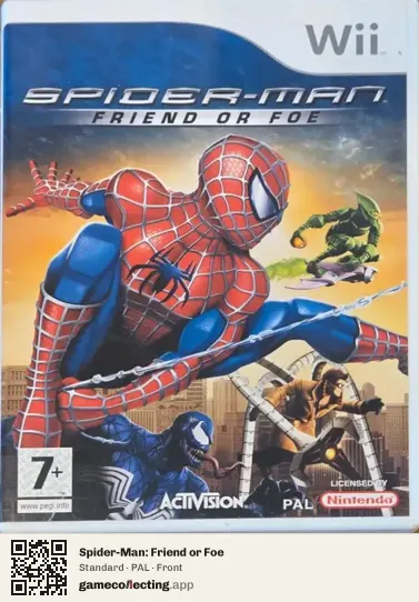 Spider-Man: Friend or Foe Nintendo Wii, PAL box front