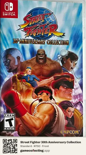 Street Fighter 30th Anniversary Collection Nintendo Switch, NTSC box front