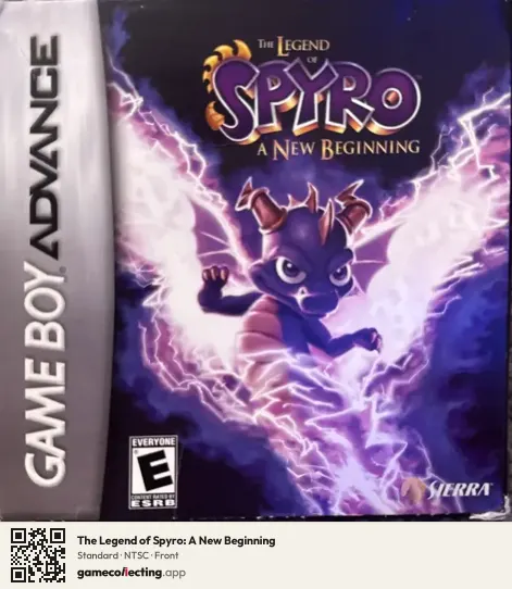 The Legend of Spyro: A New Beginning Game Boy Advance, NTSC box front