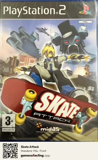 Skate Attack PlayStation 2, PAL box front