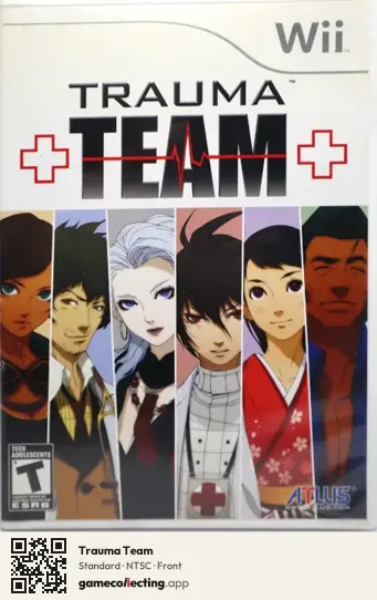 Trauma Team Nintendo Wii, NTSC box front