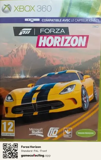 Forza Horizon Xbox 360, PAL box front