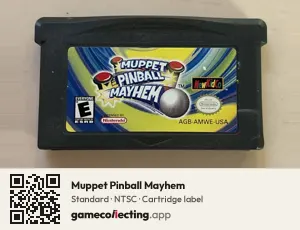 Muppet Pinball Mayhem Game Boy Advance, NTSC cartridge label