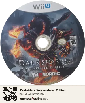 Darksiders: Warmastered Edition Nintendo Wii U, NTSC disc