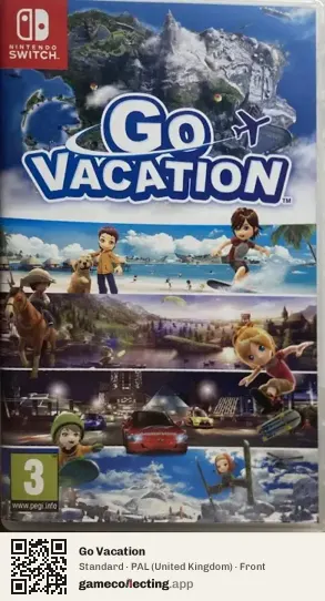 Go Vacation Nintendo Switch, United Kingdom box front