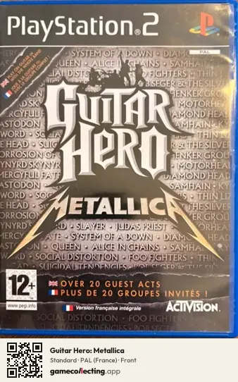 Guitar Hero: Metallica PlayStation 2, France box front