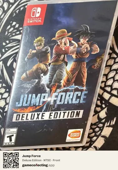 Jump Force Nintendo Switch, NTSC box front