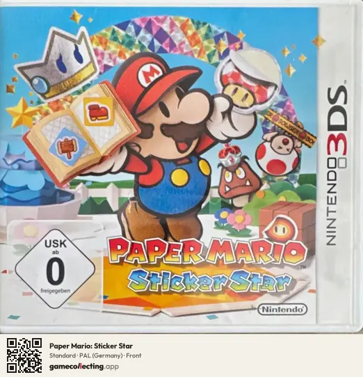 Paper Mario: Sticker Star Nintendo 3DS, Germany box front