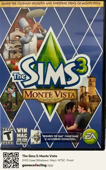 The Sims 3: Monte Vista Computer, NTSC box front
