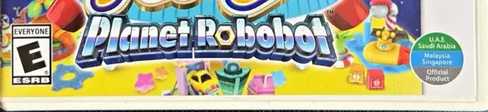 Kirby: Planet Robobot, the ESRB box on its front