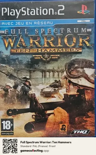 Full Spectrum Warrior: Ten Hammers PlayStation 2, France box front