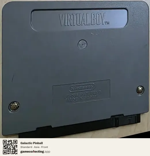 Galactic Pinball Virtual Boy, Asia box front